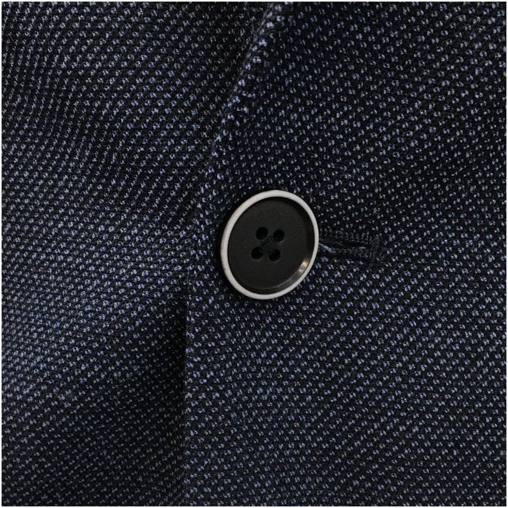 TOMMY HILFIGER Mens Blazer Sport Coat Casual Jacket Size 40L Hopsack Wool Suit‎